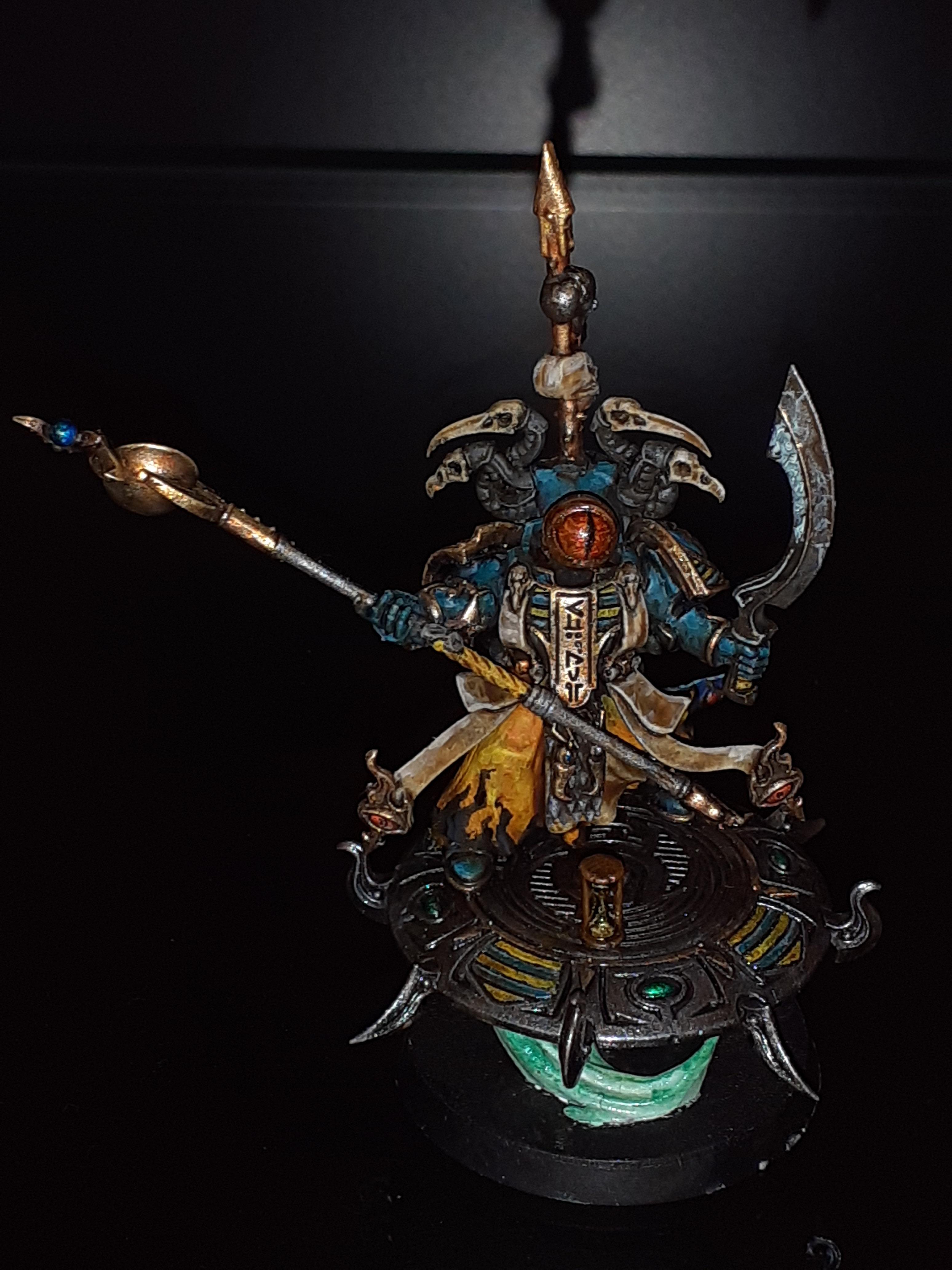 Chaos Exalted Sorcerer On Disc Of Tzeentch Thousand Sons Warhammer 40000 Exalted Sorcerer 1194